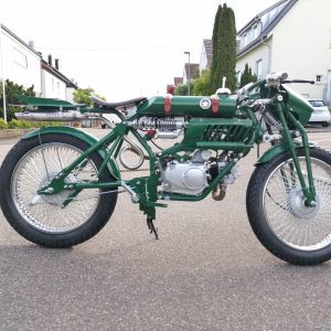 Repro-Retrobike mit 4-Taktmotor, Designnachbau 1939
